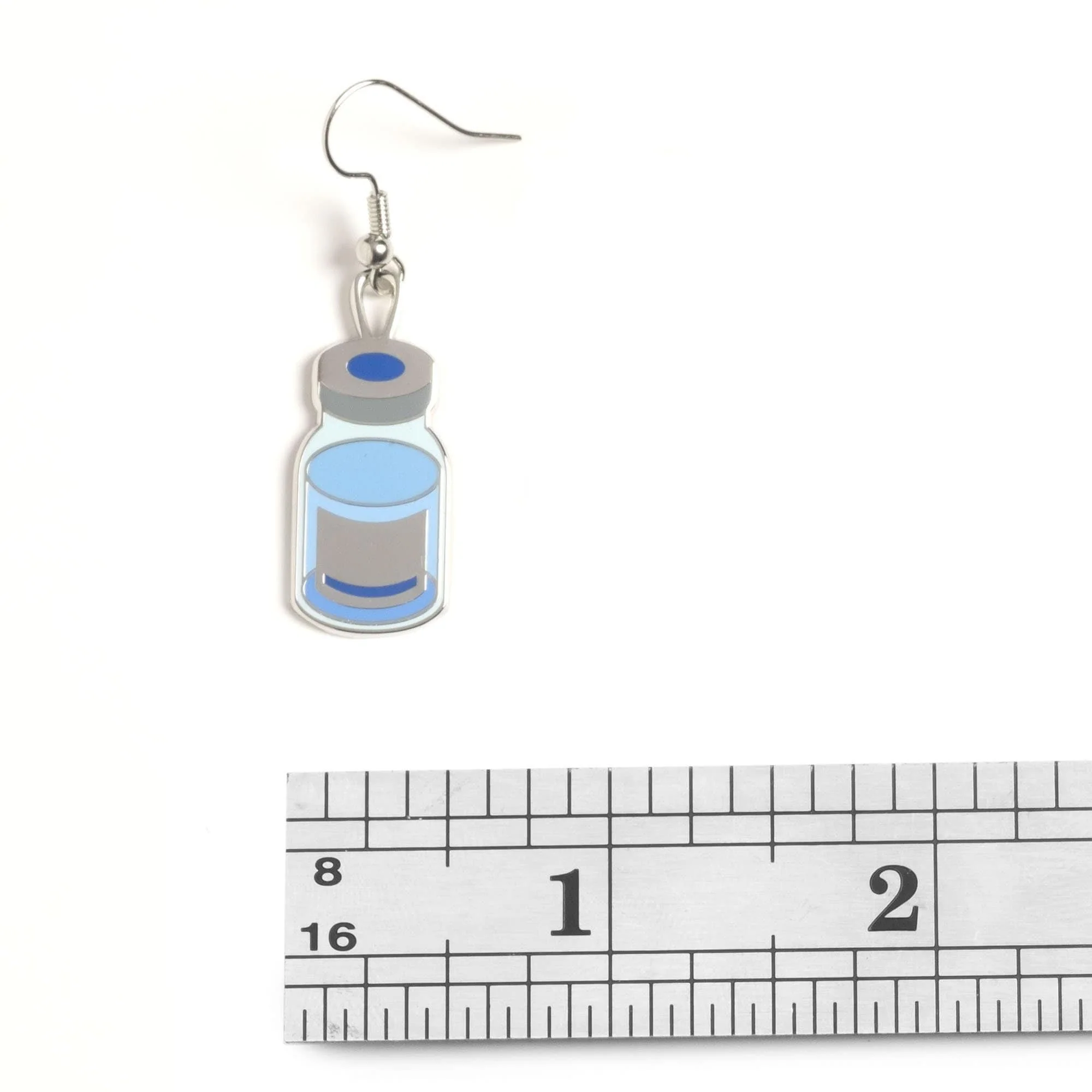 Vaccine Syringe and Vial (mixed set) Drop Earrings - Image 7