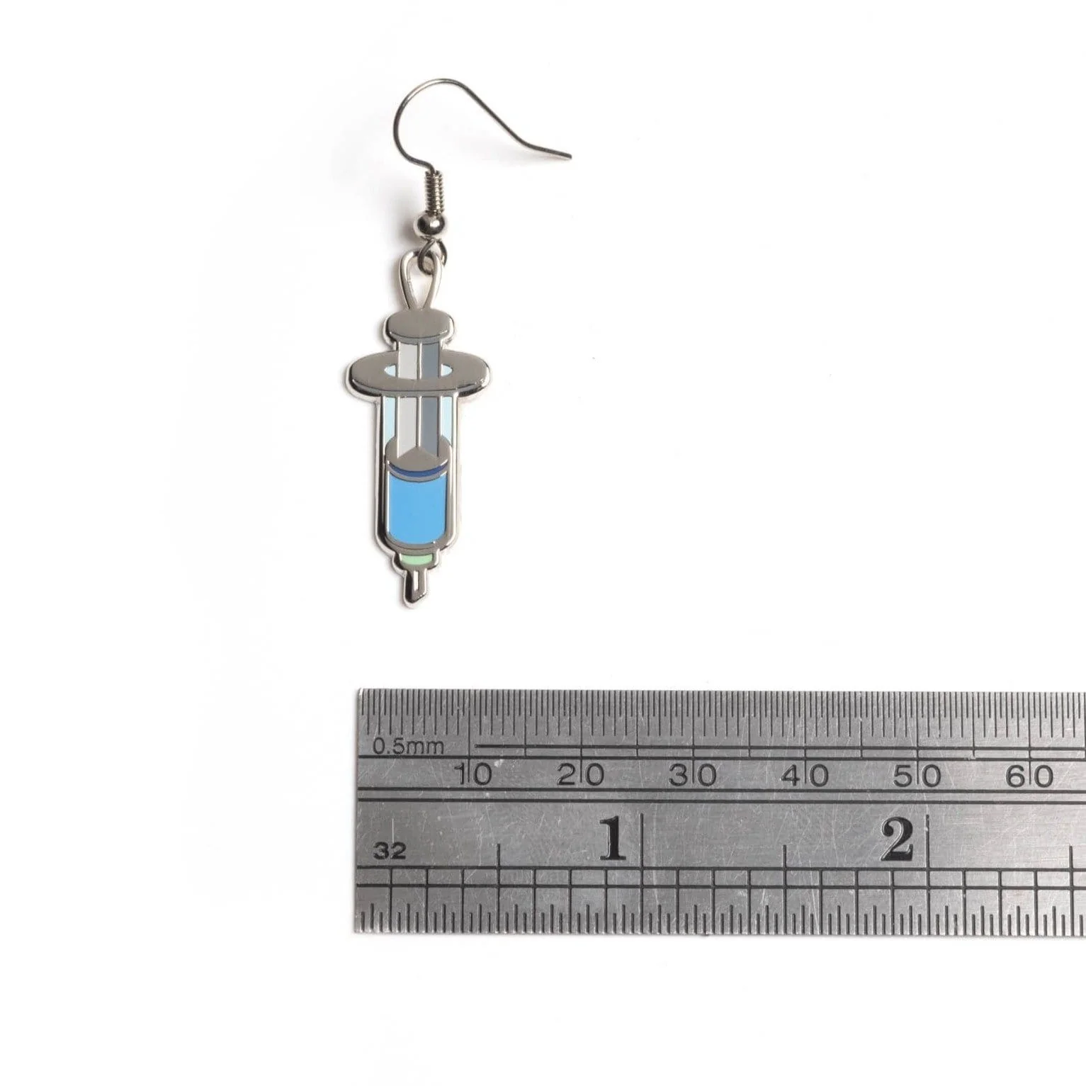 Vaccine Syringe Drop Earrings - Image 5
