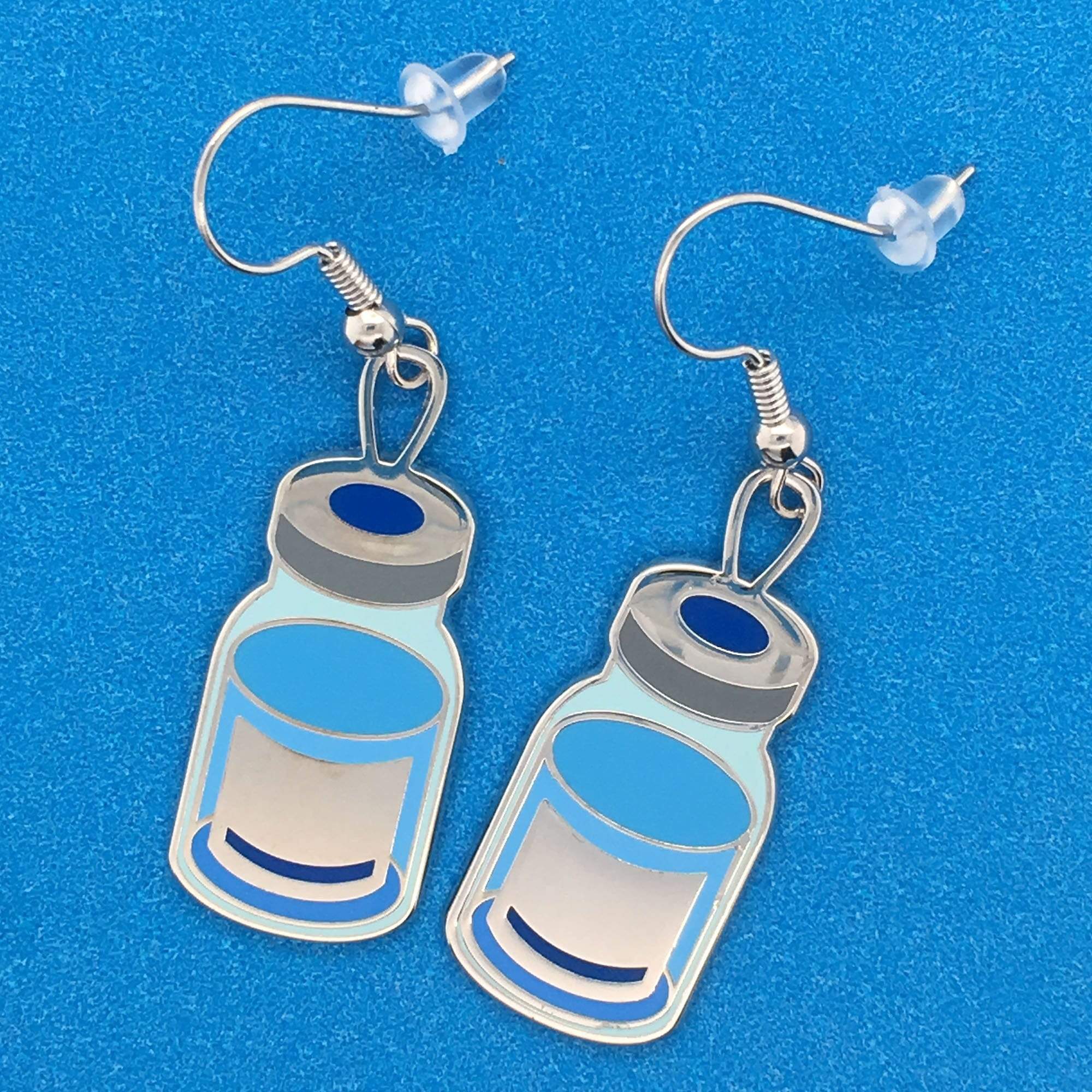 Vaccine Vial Drop Earrings