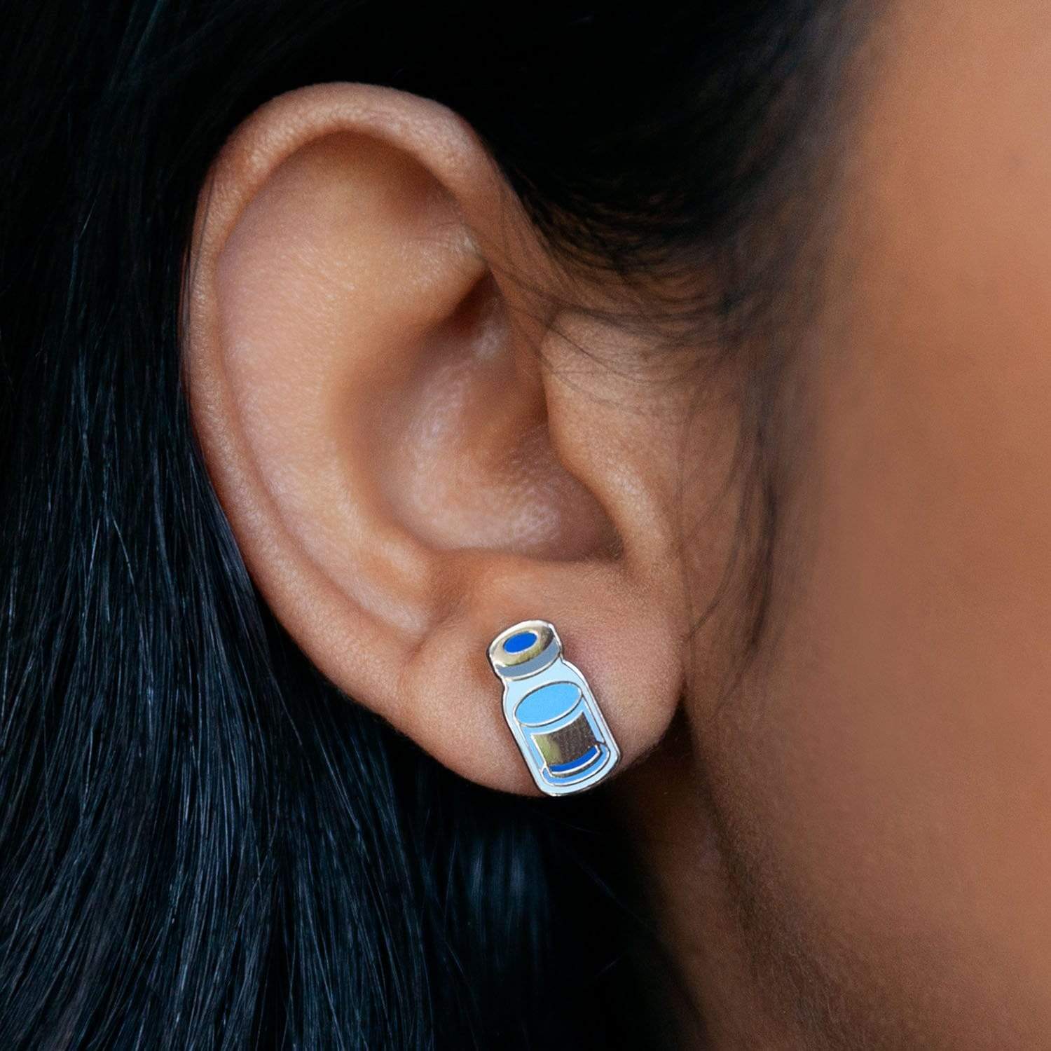 Vaccine Vial Post Earrings - Image 2