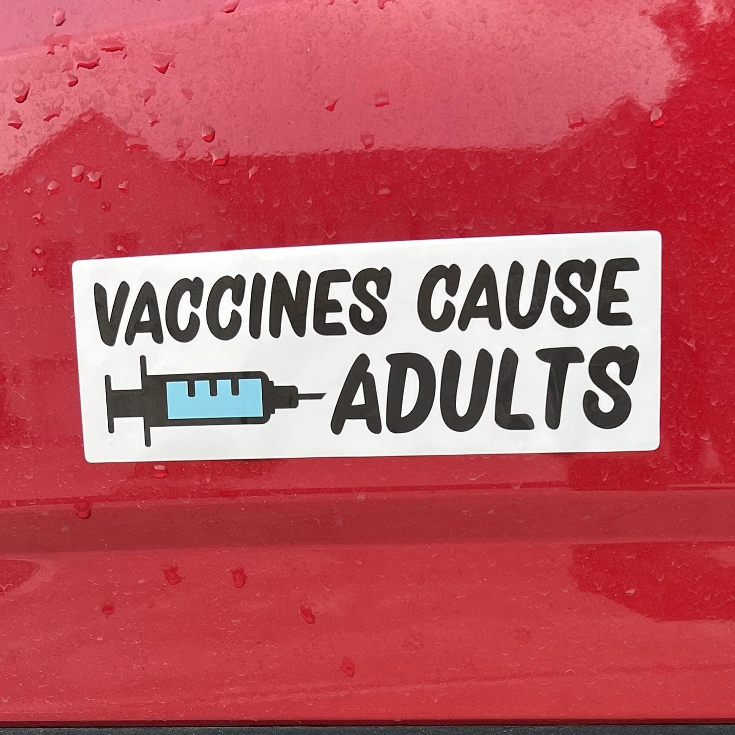 Vaccines Cause Adults Bumper Sticker or Car Magnet - Image 4