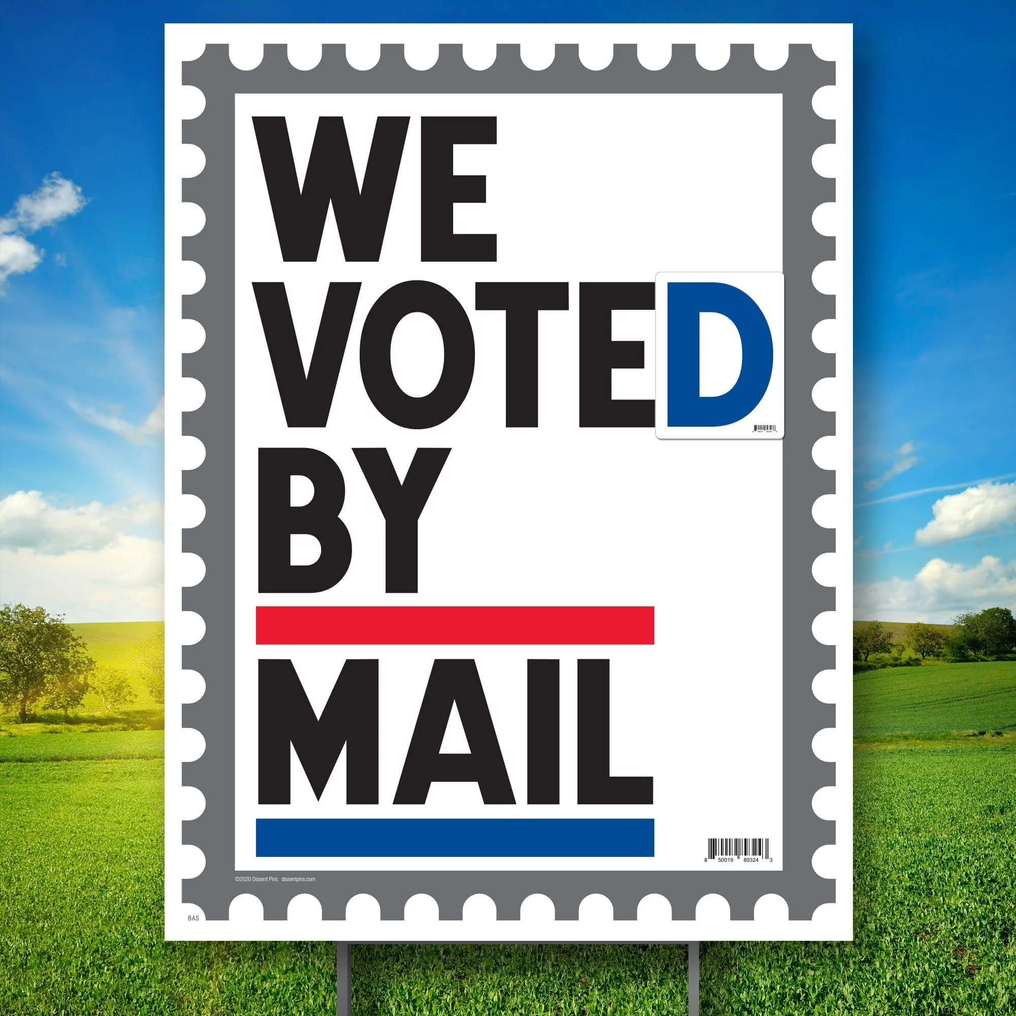 We Voted by Mail Yard Sign - Image 3