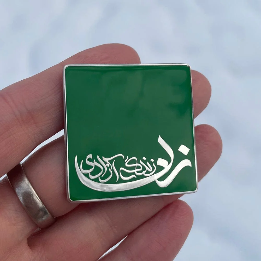 Woman Life Freedom Enamel Pin - Image 2